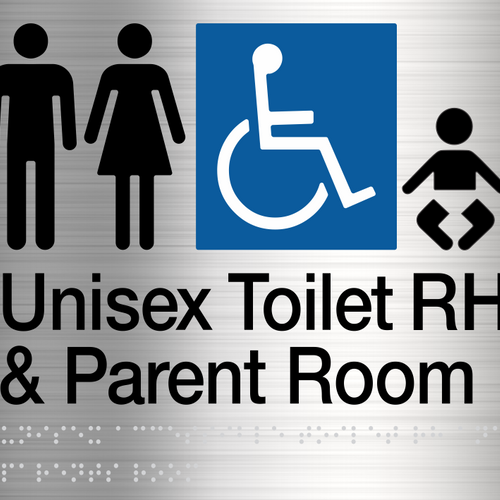 Male Female Disabled Toilet (Right Handed) & Parent Room Stainless Steel - IMG 3