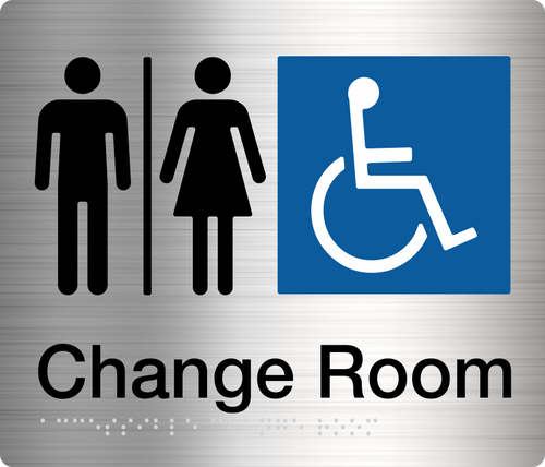 Male Female Disabled Change Room  Stainless Steel