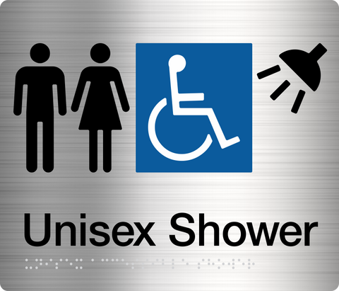 Unisex Toilet & Shower (Stainless Steel)