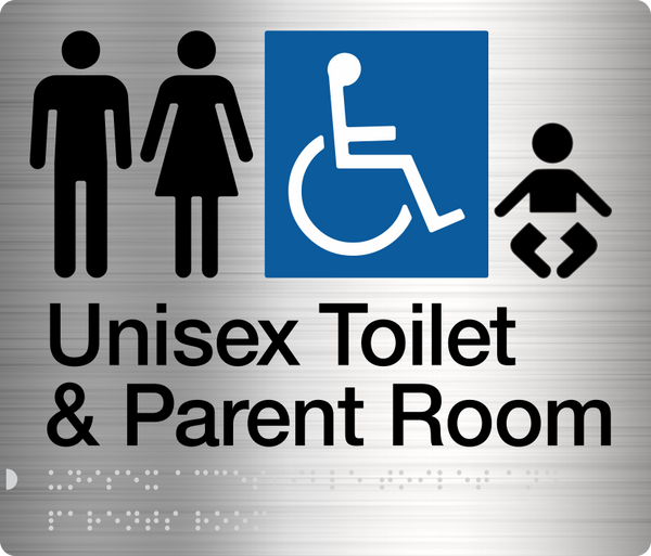 Male Female Disabled Toilet & Parent Room Stainless Steel