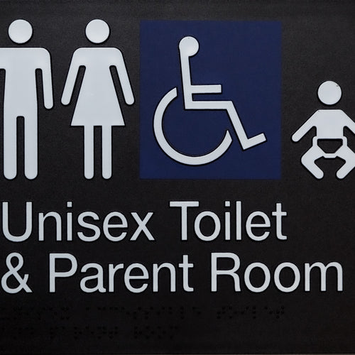Unisex Accessible Toilet and Parent Room (Black) - IMG 1