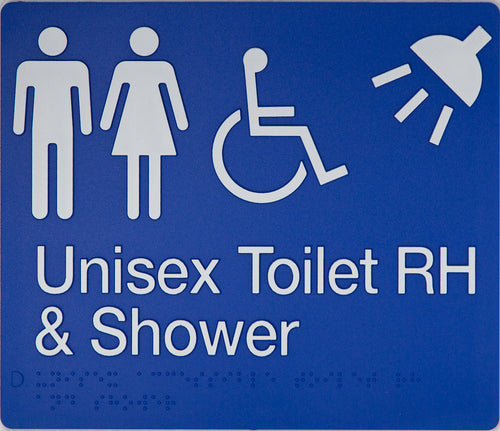 unisex toilet rh sign