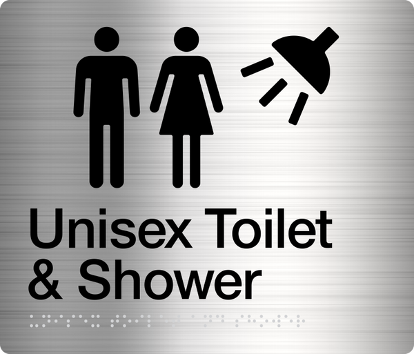 Unisex Toilet & Shower (Stainless Steel)