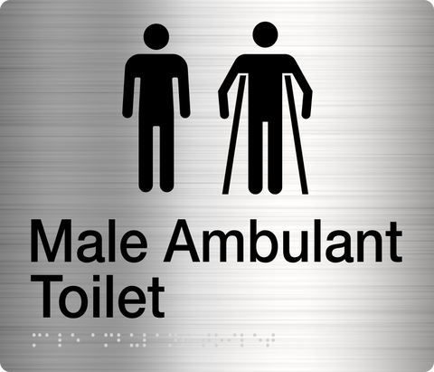 Male Toilet and Shower (Black)