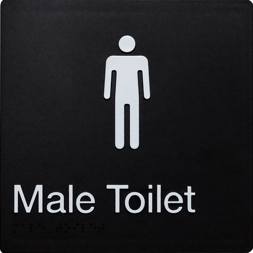 Male Toilet Sign (Black) - IMG 1
