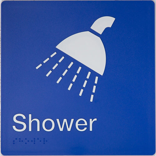 Shower Sign (Blue) - IMG 1
