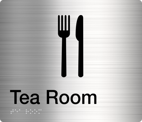 Tea Room Sign (Silver)