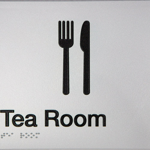 Tea Room Sign (Silver) - IMG 1