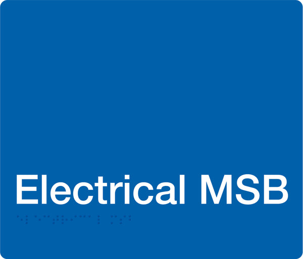Electrical MSB Braille Signs – Tim The Sign Man